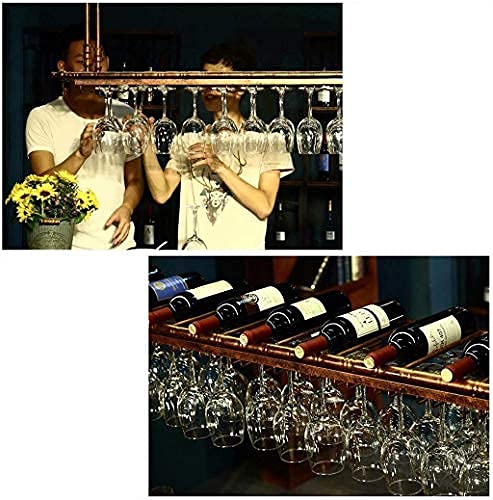 Casier à vin plafond rétro avec casier à verre à vin suspendu