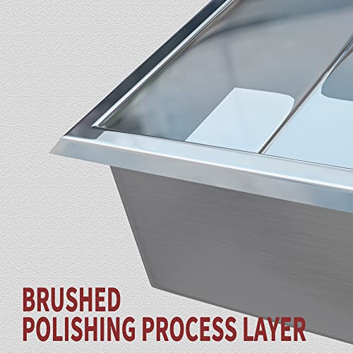 Inserto para nicho de ducha empotrado Suntage, acero inoxidable, sin necesidad de azulejos, para almacenamiento en pared de ducha o baño, 24" x 12", acabado brillante miniatura 6