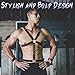 Tisancy Men's Chest Harness Belt Adjustable Buckle Body Chest PU Leather Male Harness for Cosplay Punk Party Nightclub Wear(Body Style)