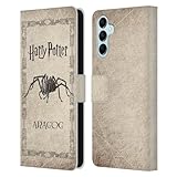 Head Hülle Designs Offizielle Harry Potter Aragog Spinnen Geschoepf Chamber of Secrets II Leder-Wallet-Hülle Kompatibel mit Samsung Galaxy M14 5G
