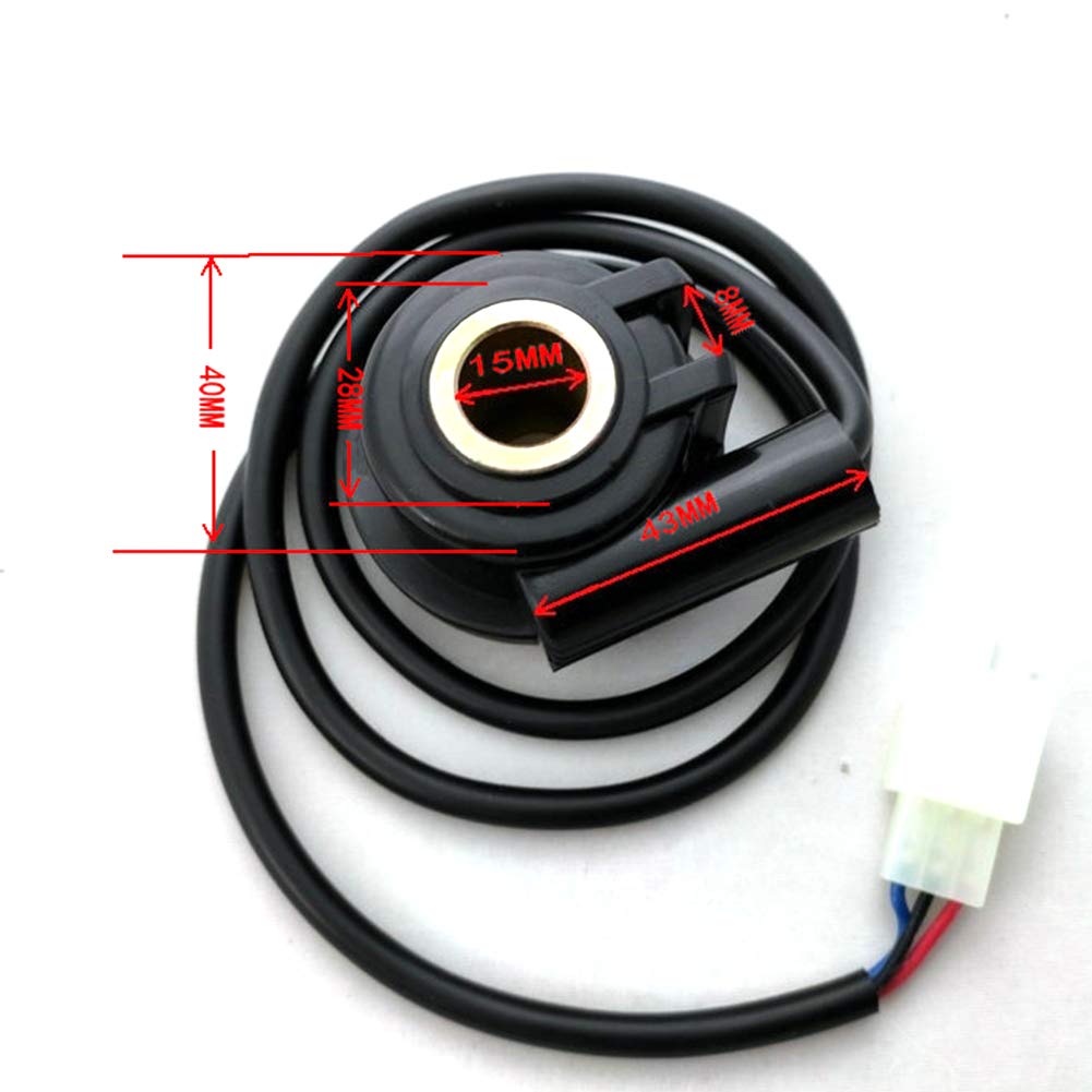 Motorrad Tachosensor Digital – Universal 3-Pin Anschluss, Ca. 82 Cm Lang, Mit 4 Magneten