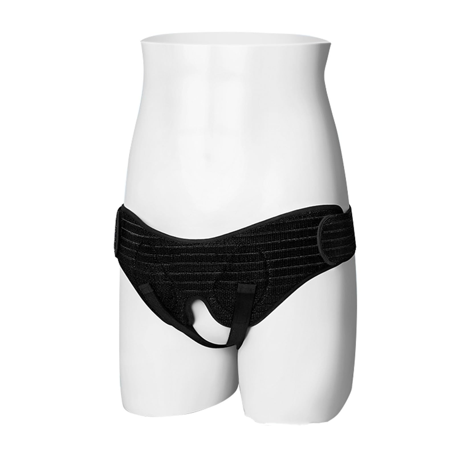 Cintura per Ernia Inguinale per Supporto Ernia Singola/Doppia, Cinto Erniario Inguinale per Uomo E Donna, Sollievo dal Dolore | Black,Large