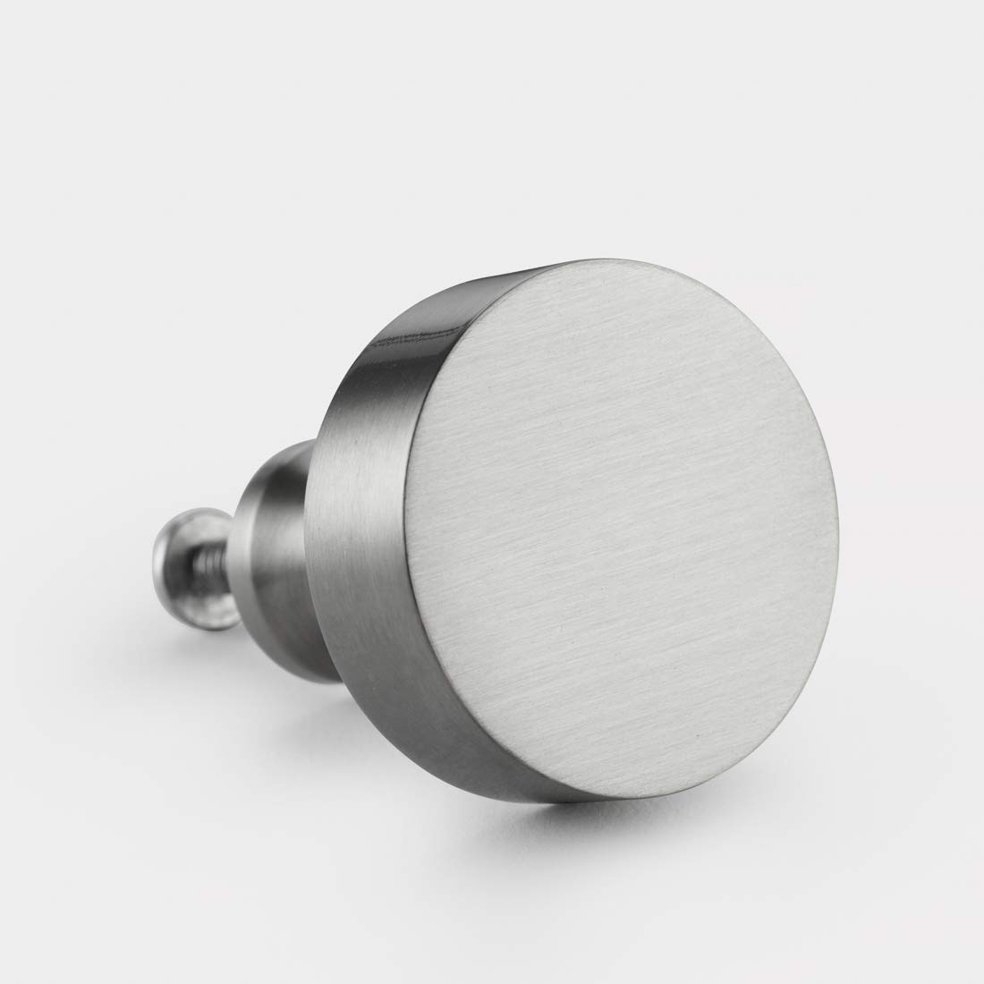 Pushka Home Ltd Silver Contemporary Brass Cupboard Drawer Cabinet Door Knobs Handles And Pulls (Brushed Brass Round Cupboard Door Knob)