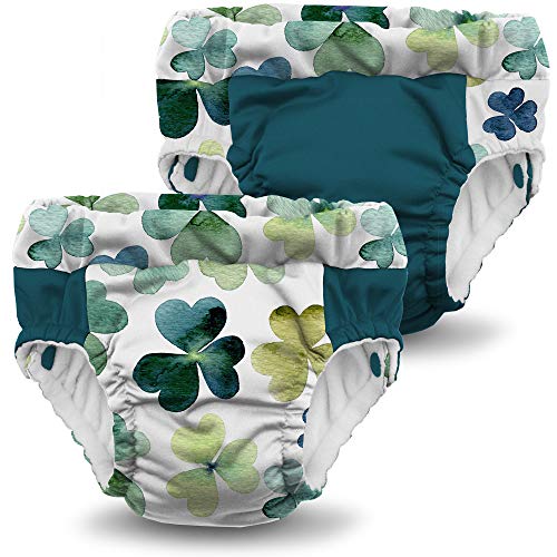 Image of Kanga Care Lil Learnerz Reusable Toilet Training Pants (XSmall - Clover & Caribbean)