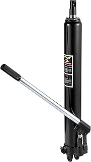 VEVOR Hydraulic Long Ram Jack, 3 Tons/6600 lbs Capacity, with Single Piston Pump and Clevis Base, Manual Cherry Picker w/Handle, for Garage/Shop Cranes, Engine Lift Hoist, Black