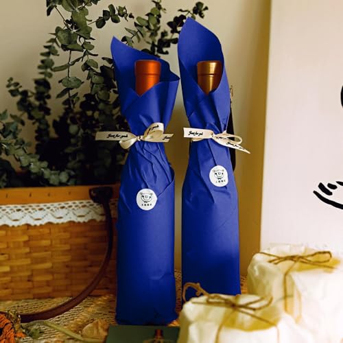 60 Blatt Seidenpapier Verpackungsmaterial, 50x70 cm Geschenkpapier Blau, HXJDAM Seidenpapier Blau, Tissue Paper für Geschenkverpackungen Füller, Kunsthandwerk, Geburtstag, Halloween