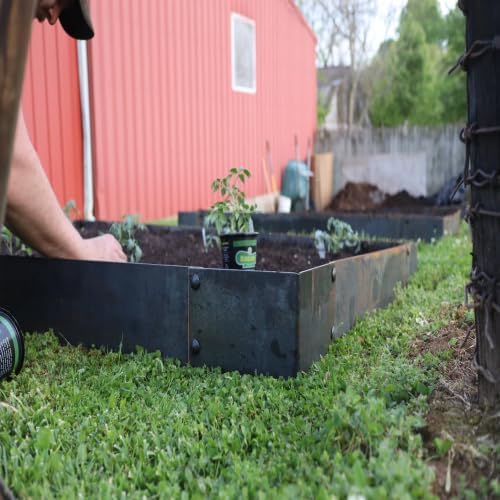 Garden/Lawn Edging Kit - 5' x 3' Flower Bed - Raised No-Till Garden Kit - Flower Bed Boarder Kit - Rustic Landscaping Kit