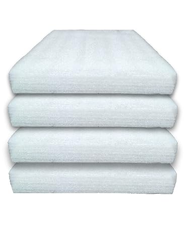 STYLELABS EP EPE Foam Sheet 50MM Thickness 18X18 Inch White Color For Packing & Cushioning Material (Set of 4)
