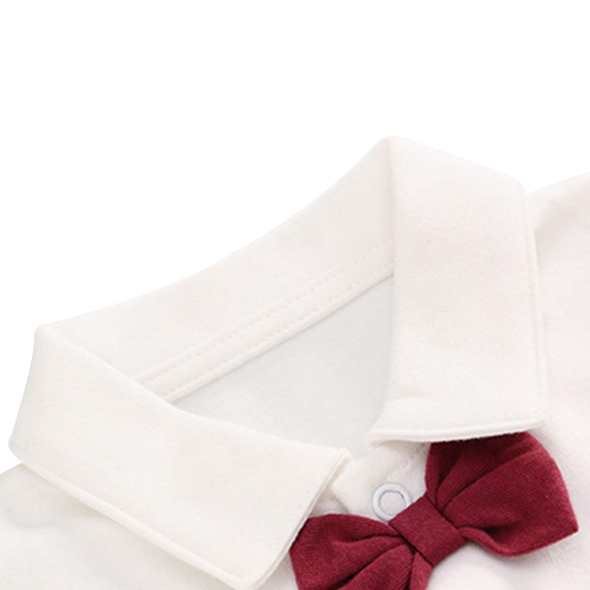 Famuka Baby Anzüge Baby Junge Taufanzug Hochzeit Partei Babybekleidung Set (Braun, 80)