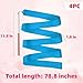 4PCS Ribbon Dancer Wand，Gymnastics Ribbon Wand，Dance Ribbons ，Rhythmic Gymnastics Ribbon，Dancing Ribbons ，Ribbons for Dancing，Dance Streamers (Blue)