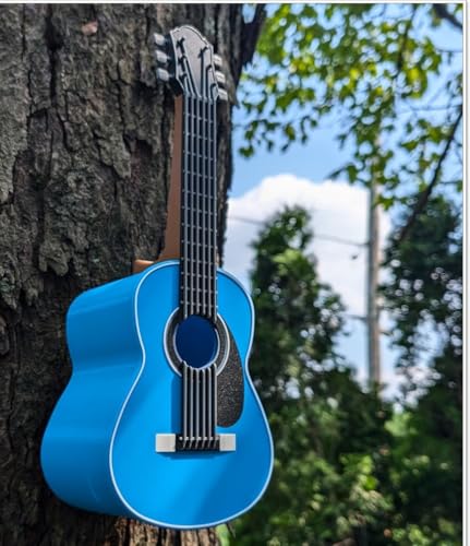 Nichoir pour petits oiseaux guitare pour une décoration de jardin mélodieuse