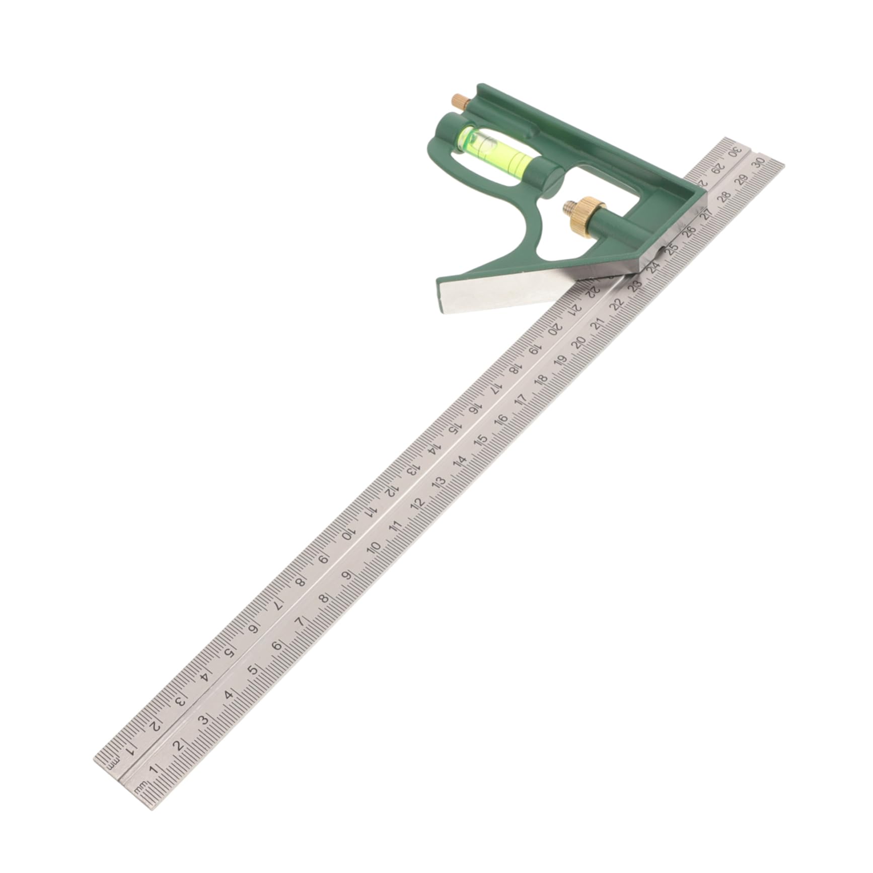 IWOWHERO Square Ruler Combination Protractor Tools Combination Square Angle Gauge Woodworker Tool Angle Ruler Miter Gauge Edge Ruler Miter Measuring Tool Stainless Steel Square Foot