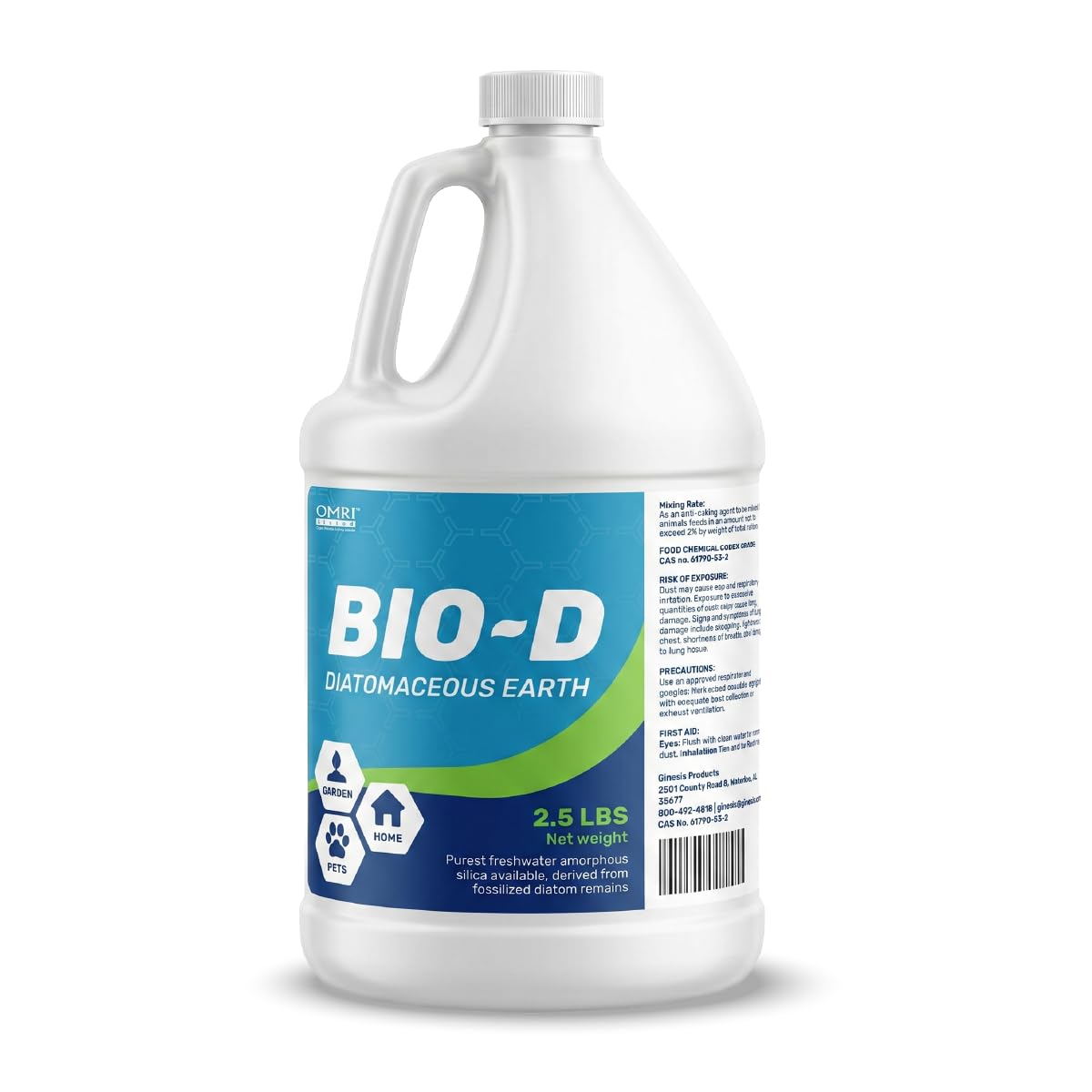 Bio-D Diatomaceous Earth Food Grade 2.5 lb