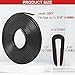 Rubber Edge Trim U Channel, Self Adhesive Sheet Metal Edge Guard Protector, EPDM Seal Strip for Car Doors, Steel Plates, Glass, Hatches, Table Corners, Fit 3/16