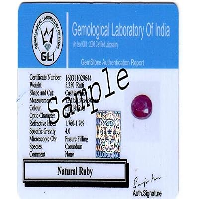 Tejvij And Sons Original Burma Ruby Gemstone