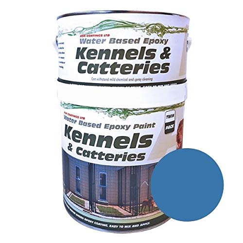 Cattery and Kennel Floor Paint Waterproof epoxy Paint (2.5L, Blue)