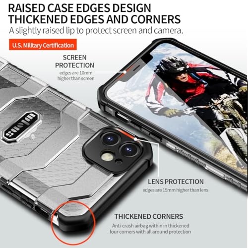 Coque iPhone 11 intégrale robuste PC avec protection antichoc noire - 3