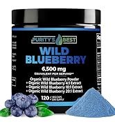 Purity’s Best Wild Blueberry Extract – 6,500 mg Equivalent per Serving – Antioxidant Supplement f...