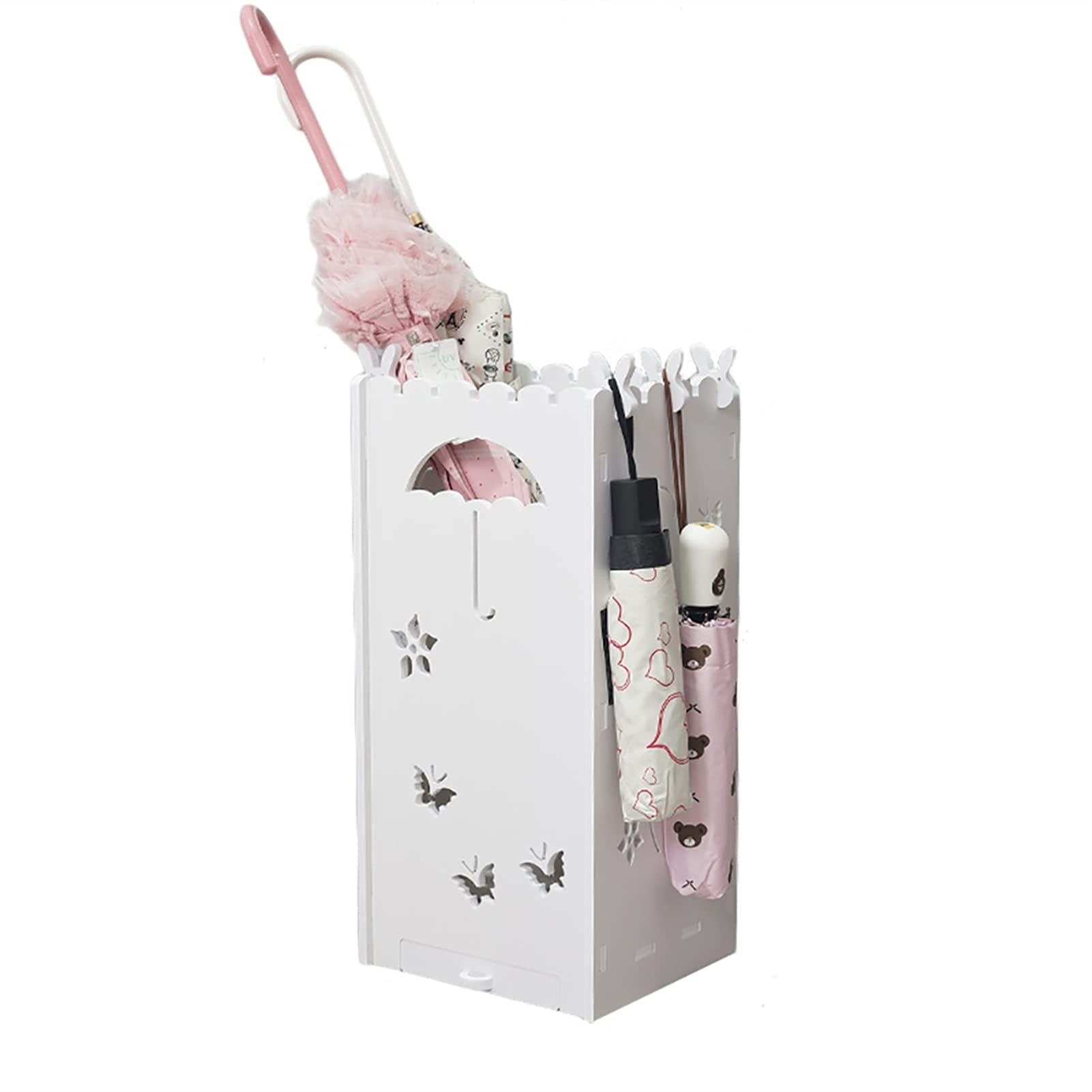 Porte-parapluie en composite bois-plastique style contemporain