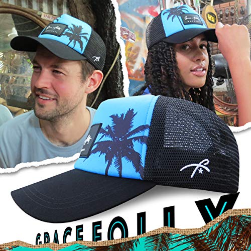 Image of Grace Folly Foam Trucker Hat Snapback Mesh Baseball Cap for Men or Women