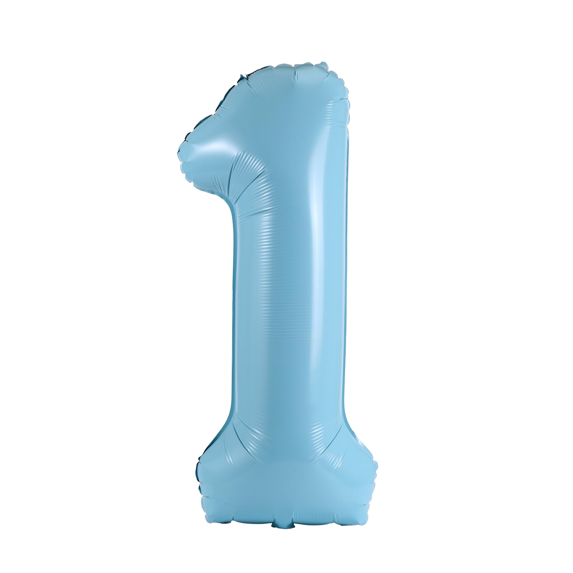 YPSelected 32 Inch Large Foil Helium Number Balloon Birthday Wedding Party 0-9 (Baby Blue, 1)