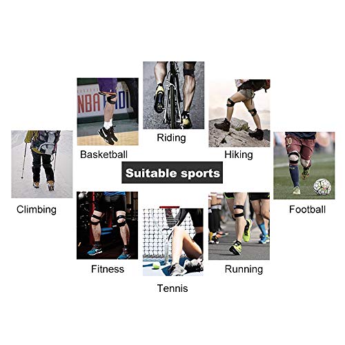 Andoer Cinta de apoio de joelho para corrida protetor de perna patela acolchoados esportivos ao ar l