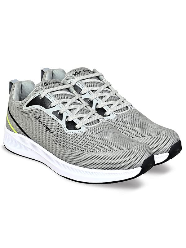 Image of Allen Cooper Training,Road Running,Cricket,Gym,Sports Comfortable Extra Max Cusion with Memory Foam Insole Running Shoes for Men(603|Grey-Sizes 6,7,8,9,10)