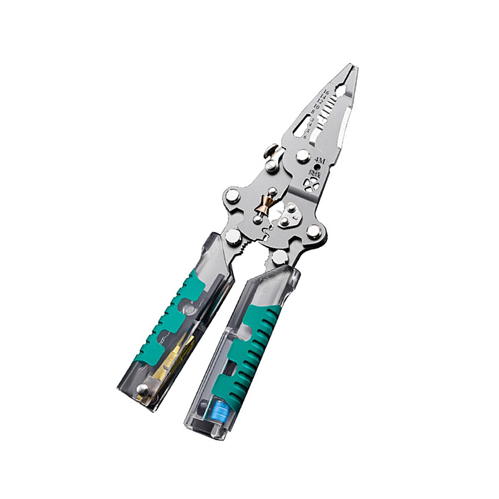 Ergonomic Folding Electrician Wire Stripper Feature Voltages Testing Function Wire Stripping Capability Screwdriver Tool Steel Stripping Tool with Voltage Checker