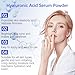 ESUNM Hyaluronic Acid Powder for Skin Care,Low Molecular Weight, Cosmetics Grade | Skin Hydration and Moisture Support Supplements,Water Soluble Moisturizing Ingredient for DIY Facial Serum 3.52 oz