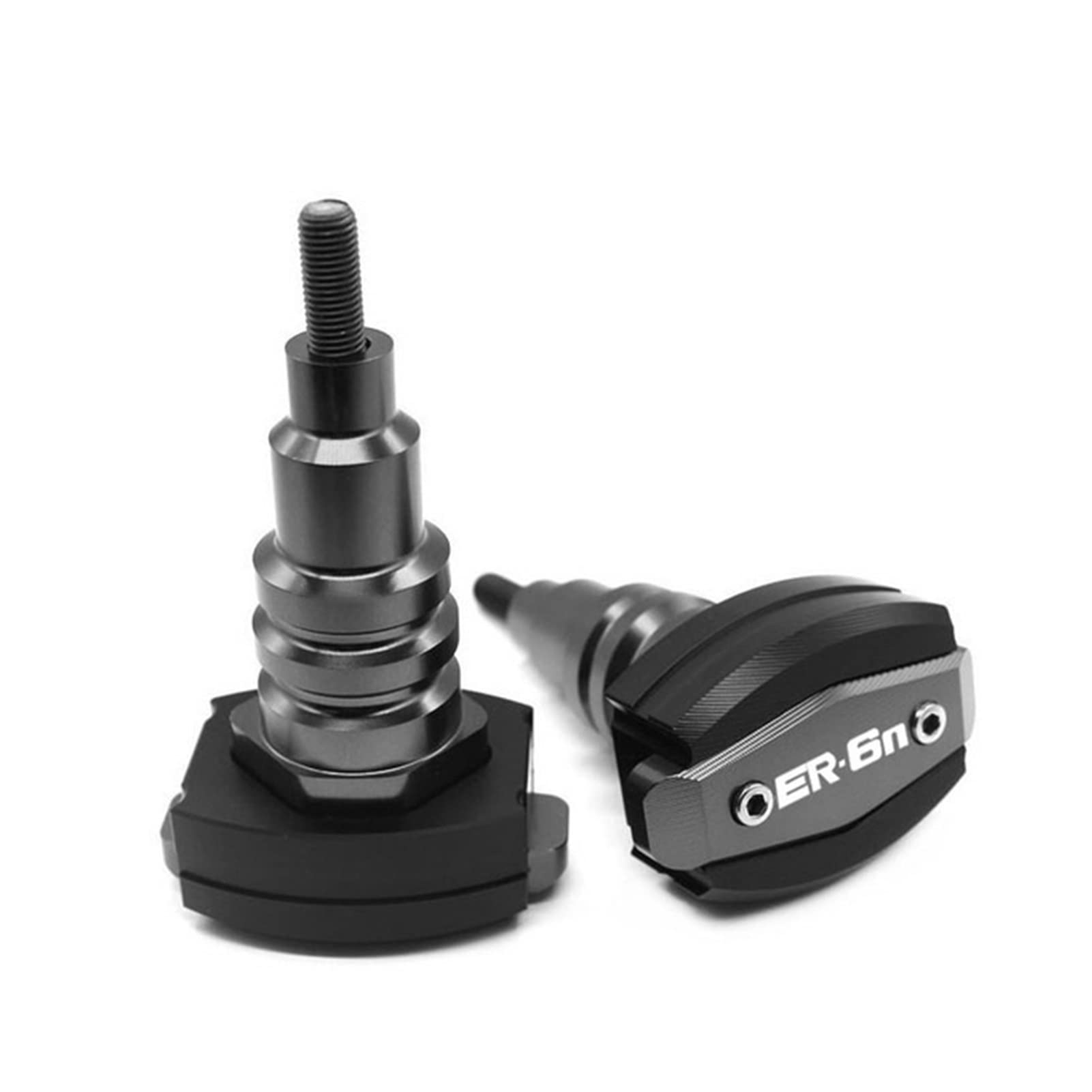 Motorcycle CNC Frame Sliders Falling Protection Anti Crash Pad Sides For Kawasaki Ninja650 ER6N ER6F 2012-2015 2016 Anti-Fall Frame Sliders (Color : ER-6N Titanium)