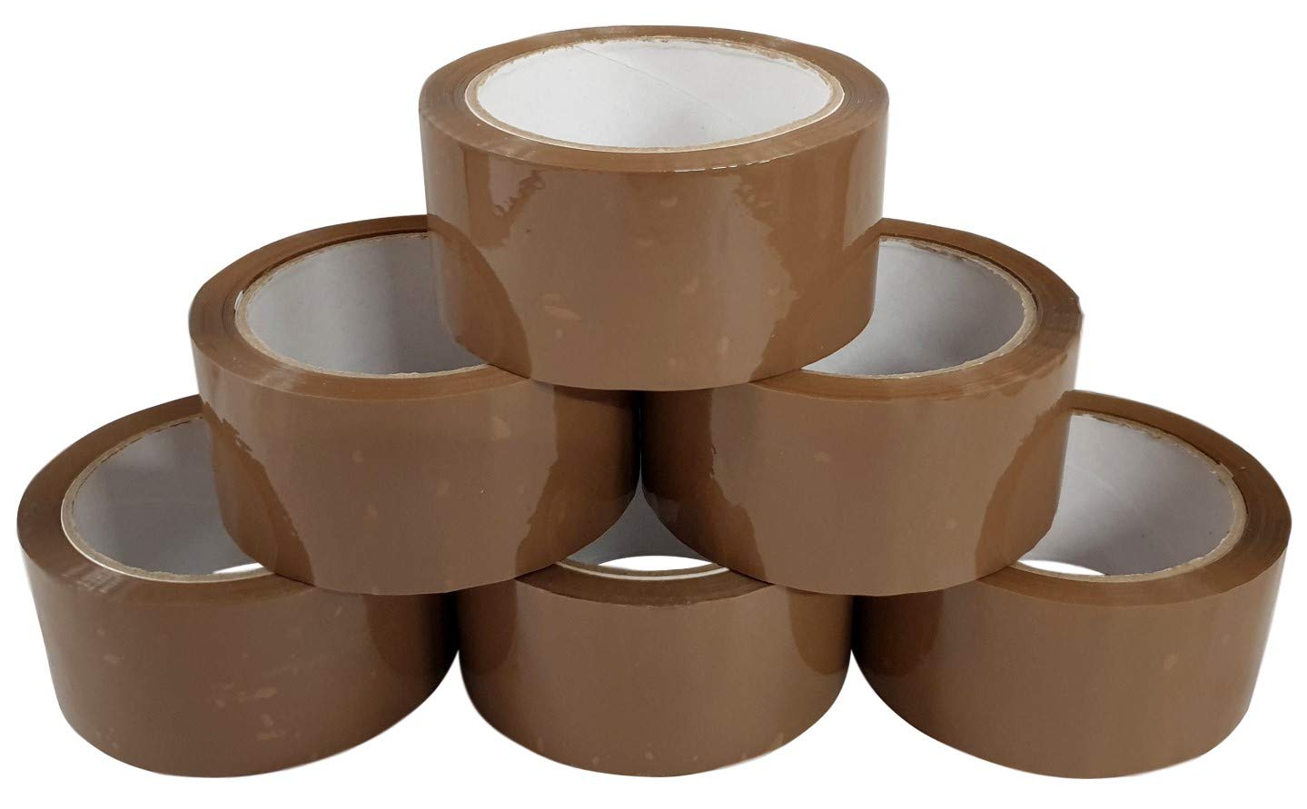 TotalPack Paketklebeband, robust, 48 mm x 66 m, Braun / Transparent, zum Verschließen von Paketen und Kartons, für Umzüge, 72 Rollen