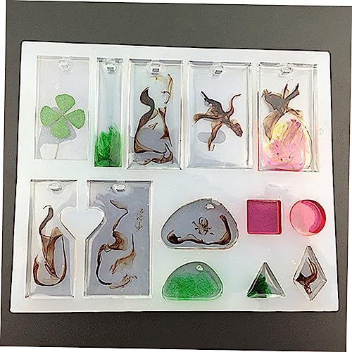 2 Pçs De Para Gelatinas Moldes Para Colar De Gota De Resina Moldes Decorativos De Bolo De Borracha T