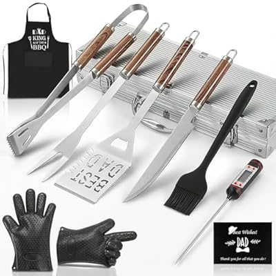 Dad Gifts from Daughter Son, Best Dad Gifts for Dad Fathers Day Cool BBQ Tool Set Gift Ideas for Dads from Kids, Dad Grilling Gifts for Father Daddy, Unique Gifts for New Dad First Fathers Day