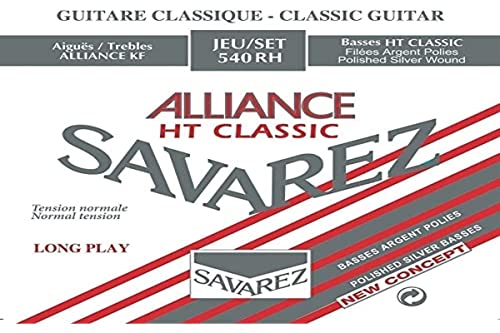 Savarez cordes pour guitare classique Alliance HT Classic 572R cordes simples Si2 Cristal standard - Les Beatles, Paul McCartney, John Lennon, RIngo Starr, George Harrison Savarez cordes pour guitare classique Alliance HT Classic 572R cordes simples Si2 Cristal standard