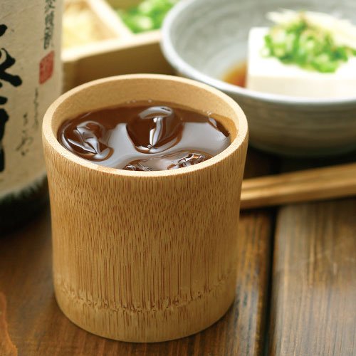 Amazon | 竹製 おちょこ そば猪口 木製 すす竹ロクロ麺猪口 | 漆器