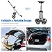 GYMAX Golf Cart, 2 Wheel Golf Push Cart with 9.5” Wear-Resistant Rubber Wheels, Elastic Strap & Scoreboard, Folding Lightweight Portable Golf Caddy Cart for Teens Adults