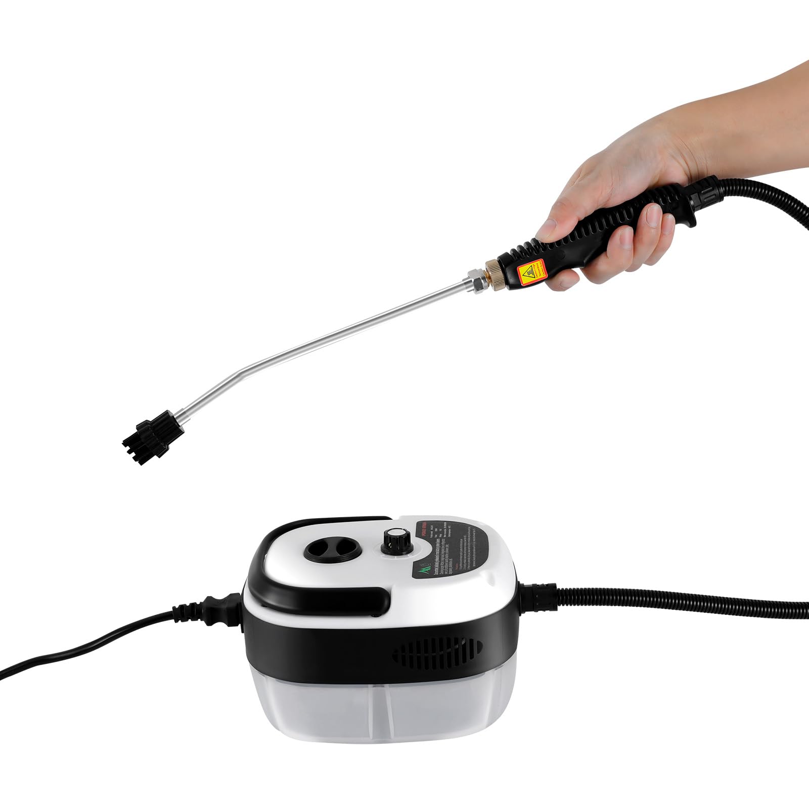 Handheld Pressurized Steam Cleaner 2500W Household High Temp Steam Cleaner Car Carpet Upholstery Leather Window Steamer Dirt Pressure
