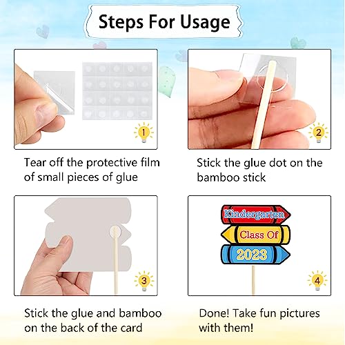 Lucleag 2023 Kindergarten Graduation Photo Booth Props Kit, 30Pcs Preschool Graduation Photo Props For Graduation Photos Decor, Colorful Photo Booth Props For Kindergarten Graduation Party Supplies #TOP5