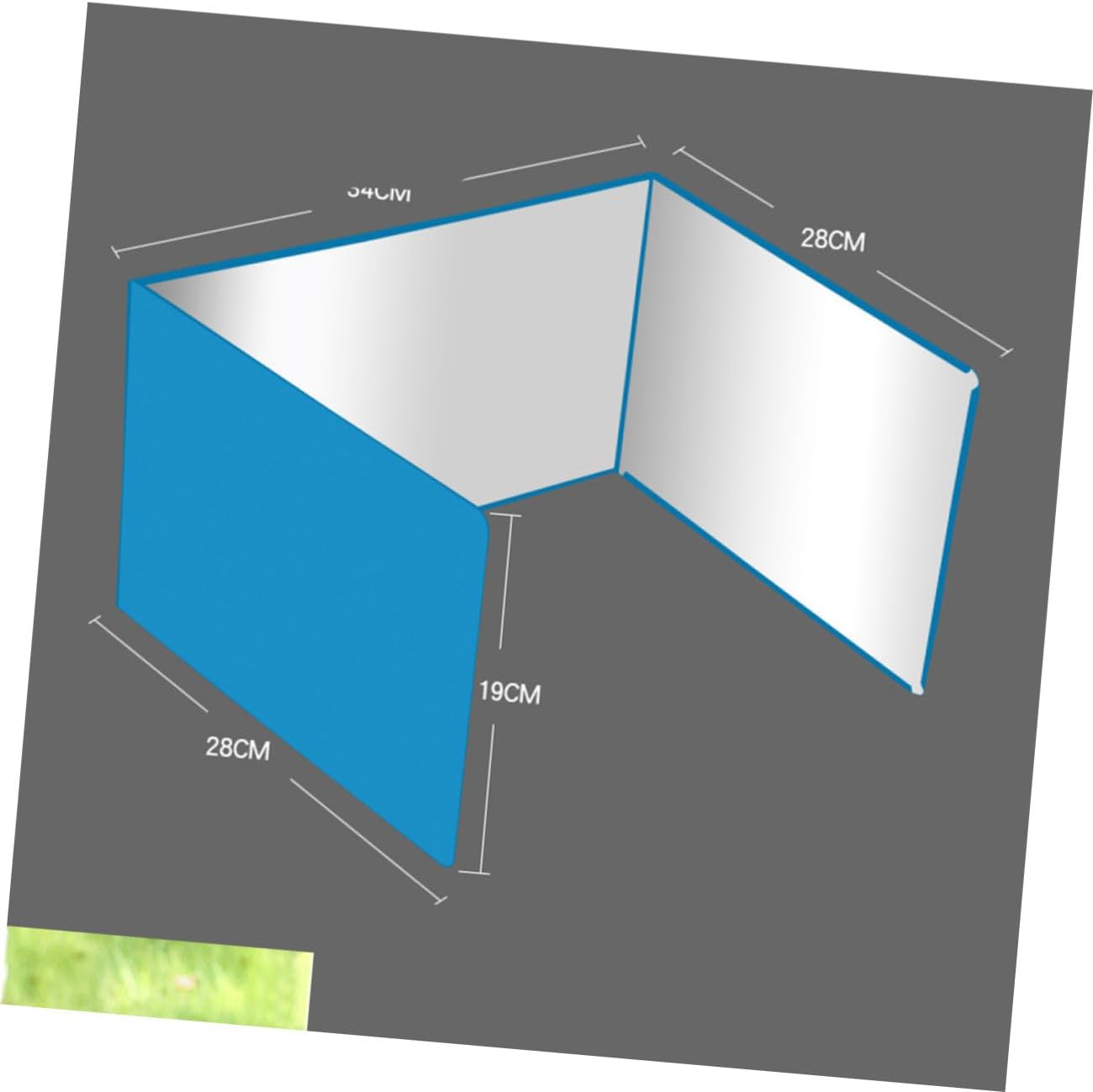 BESPORTBLE Portable Folding Windscreen for Camping Stove Outdoor Cooking Wind Shield Barbecue Burner Random Color