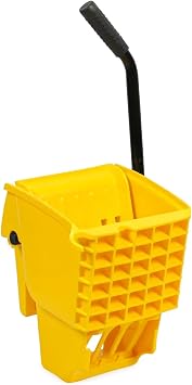Plexon Mop Wringer Only - Compatible with 26QT and 35QT Buckets, Yellow - Side Press Wringer Replacement for Commercial Mop Bucket on Wheels