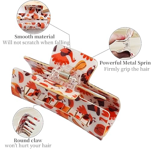 Pinza para cabello temática de Acción de Gracias miniatura 7