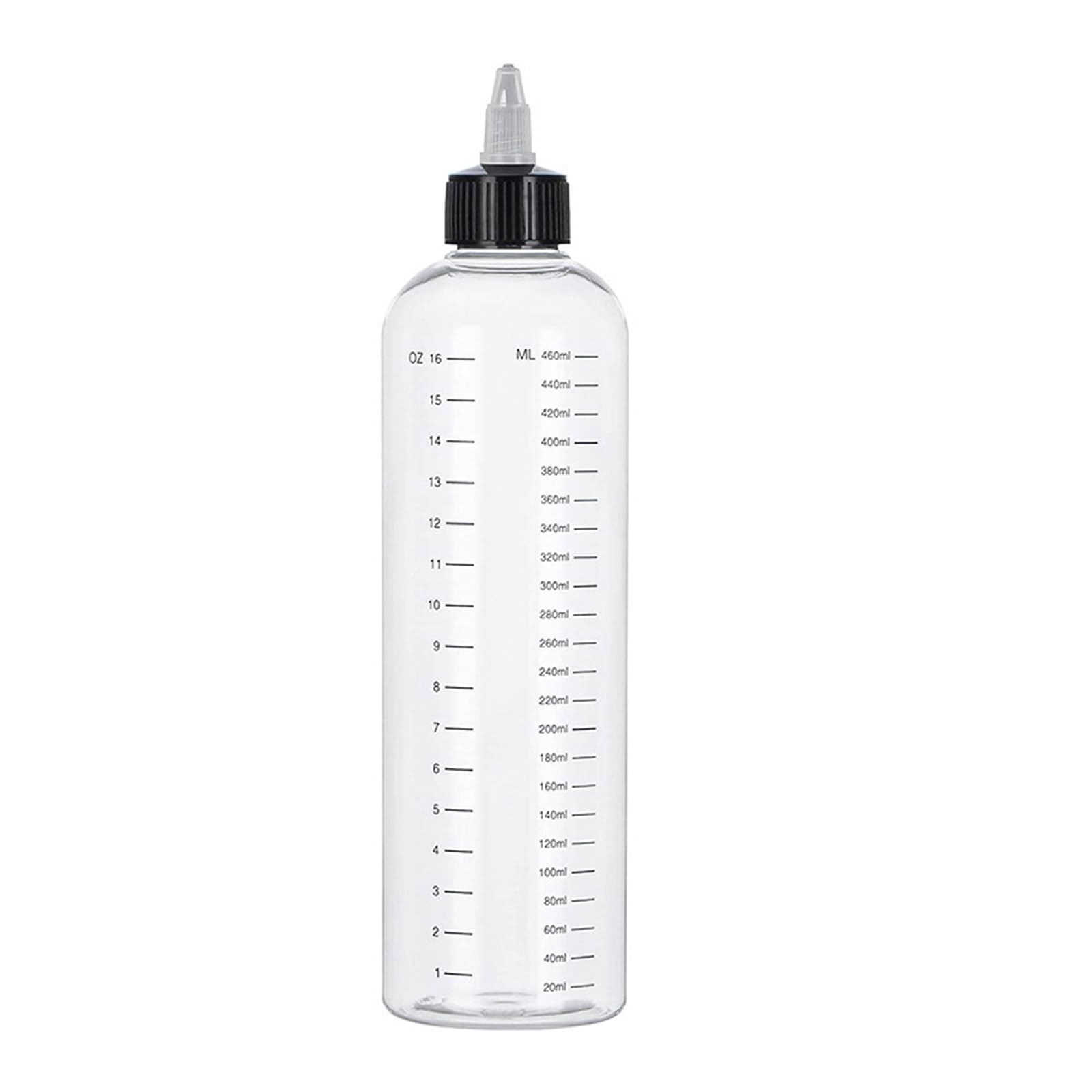 ZBIianxer Transparency Liquid Bottle 500ml Squeeze Design Hair Applicator Bottle for Hair Dyes Cleaning Solution Essential Squeeze Container for Liquids