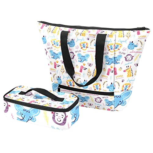 Boîte à déjeuner et sacs isolants avec sac fourre-tout haute capacité
