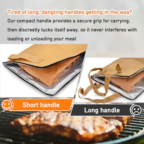 Manta BBQ de 22" para reposar carne, bolsa aislante de lona encerada miniatura 4