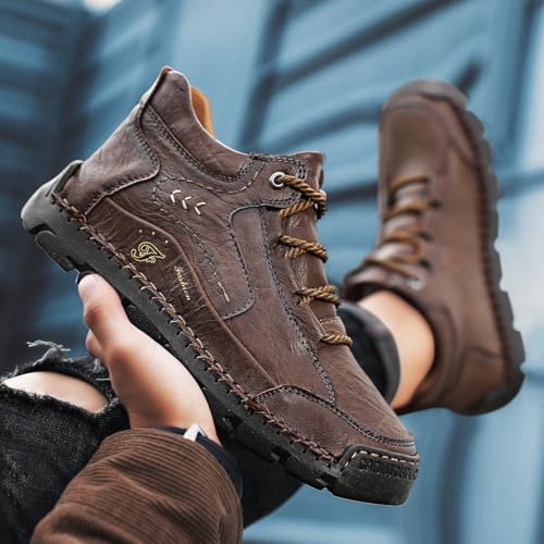 Sawbehind Mens Boots Men's Waterproof Ultra-Durable Cushioned Leather Boots Handmade Shoes for Outdoor4