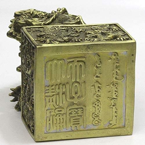 Amazon.co.jp: 龍 九龍 置物 九龍金印 龍の置物 金運UP 銅製 : ホーム