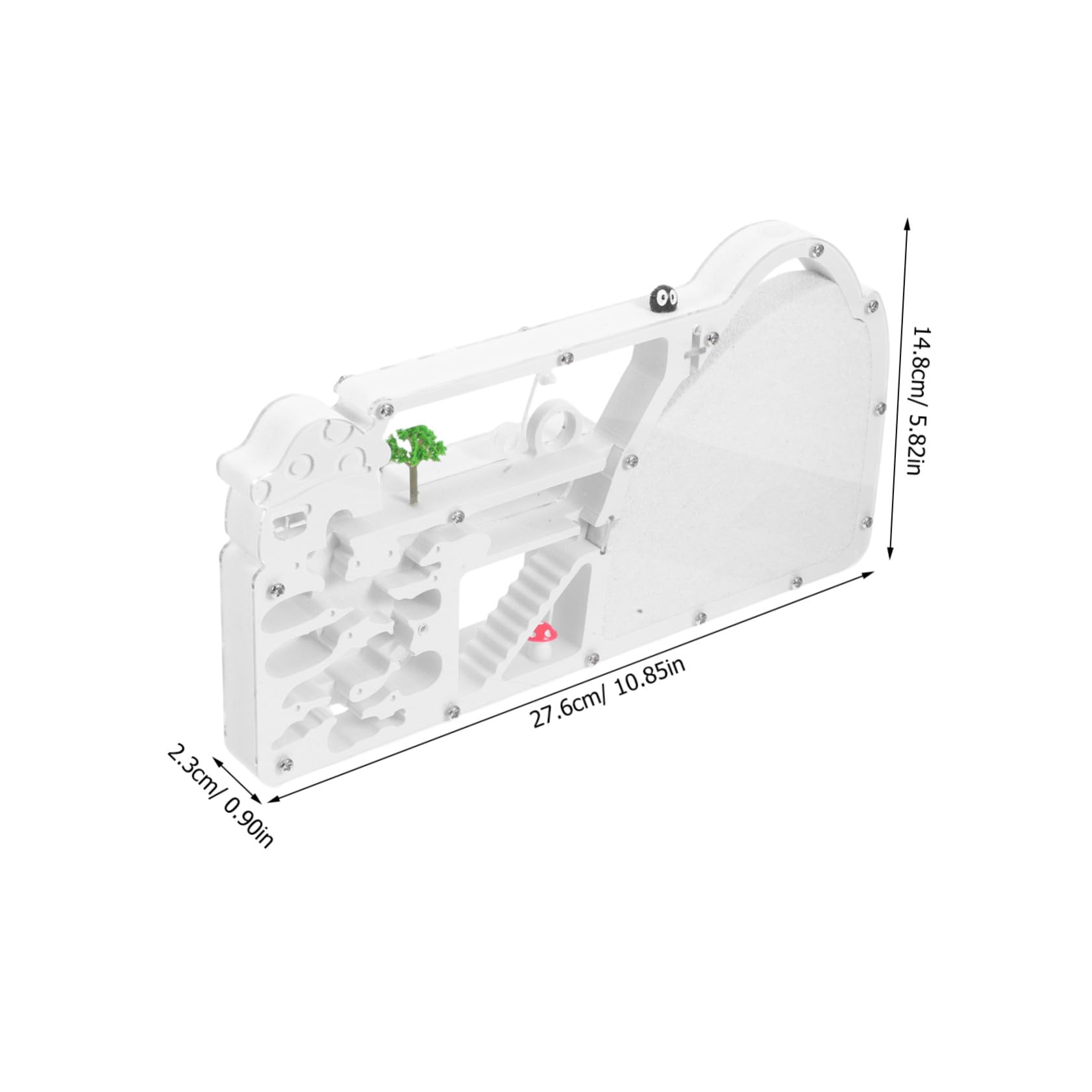 Granja de Hormigas Castillo de Observación, Kit Científico Abs Blanco | Decoracion Colegio, Hábitat Transparente para Experimentos Escolares, Aprendizaje Práctico y Actividad Familiar