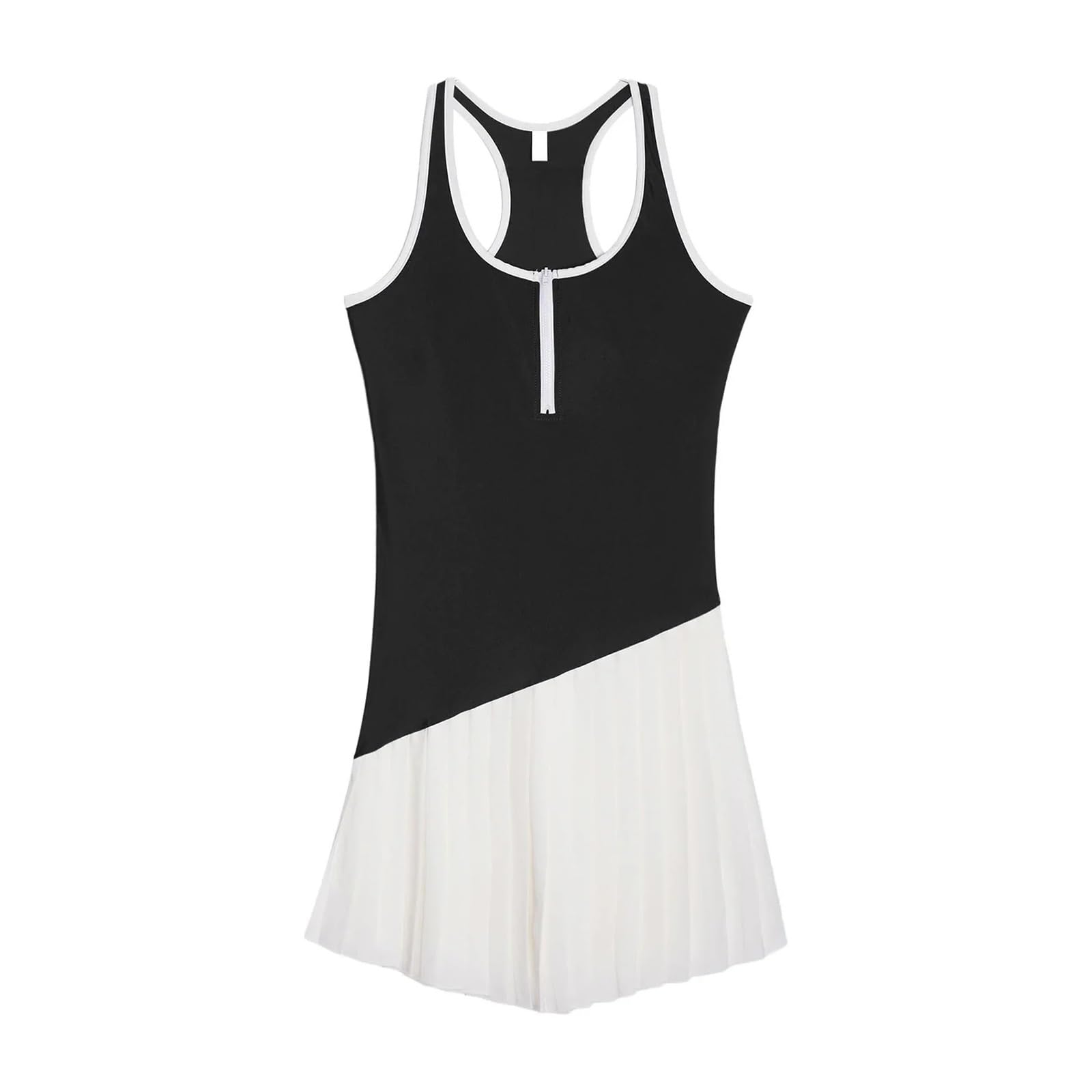 Vestido Deportivo Vestidos Deportivos de Tenis y Golf for Mujer, sin Mangas, Plisados, Ropa Deportiva for Adultos Vestido Padel Mujer(Green,L)