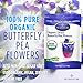 PICKNATURE Butterfly Pea Flower Tea Loose Leaf Freshly Picked from Thailand | Mini Pack (100+ Cups) | Herbal Blue Tea Gifts |USDA Organic
