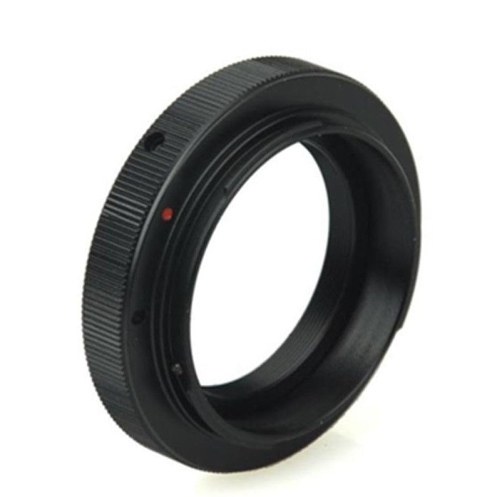 Anello adattatore universale in lega di alluminio con attacco T2 per fotocamere reflex Nikon collegate ai telescopi (M42 x 0,75 passo)